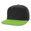 Black Bright Green Flinders Flat Peak Caps